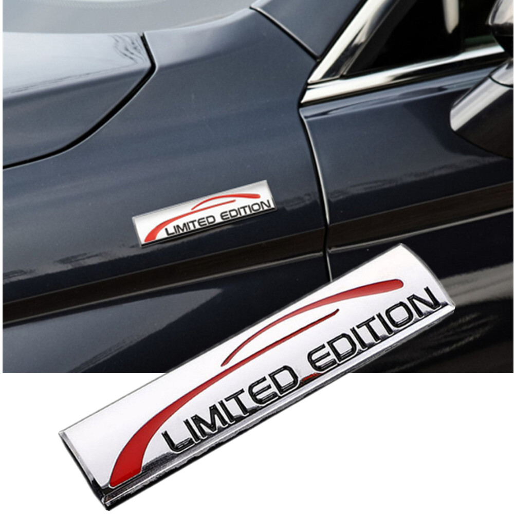 3D Limited Edition Logo Metal Chrome Car Emblem Stickers Badge Decal