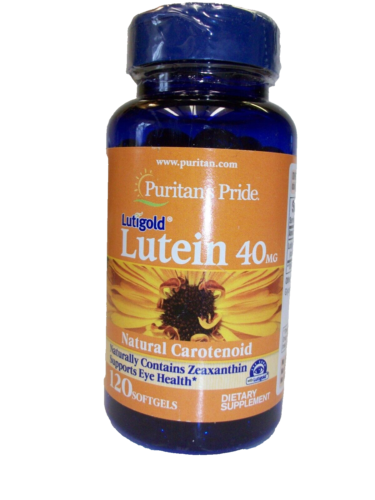 Puritan's Pride Lutein 40 mg  with Zeaxanthin Eye Health -  120 Softgels - Picture 1 of 3
