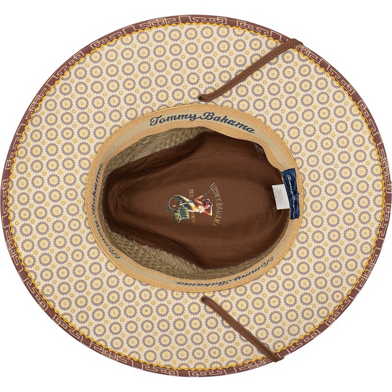 Tommy Bahama Navy Wide-Brim Felt Sun Hat with Braided Trim TOMMY BAHAMA MENS FEDORA HAT * S/M * NEW BRAID STRAW PANAMA  main image 2