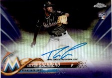 2018 Topps Chrome #RA-TG Tayron Guerrero /250 Auto Miami Marlins