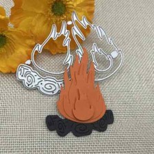 Campfire Fire Flame Layered Metal Cutting Dies Scrapbooking Card Making Craft