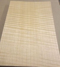 Anigre Figured Fiddleback wood veneer 7" x 10" raw no backing 1/42" thick AAA