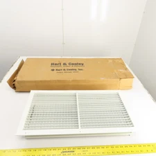Hart & Cooley 12" x 24" Wall Return Air Grille White Steel