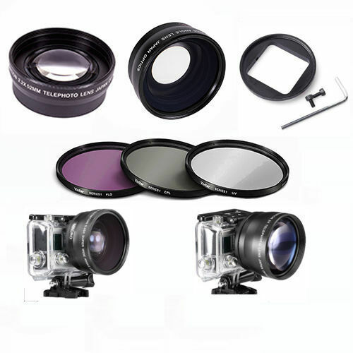 GOPRO HERO13 BLACK FISHEYE LENS+TELEPHOTO ZOOM LENS + FILTER KIT GOPRO HERO 13-image