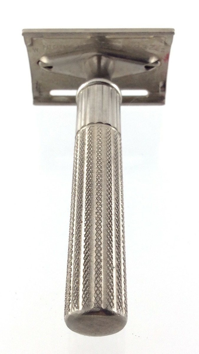 Vintage 1932 Gillette Hand Shaver Shave Safety Razor Single Blade