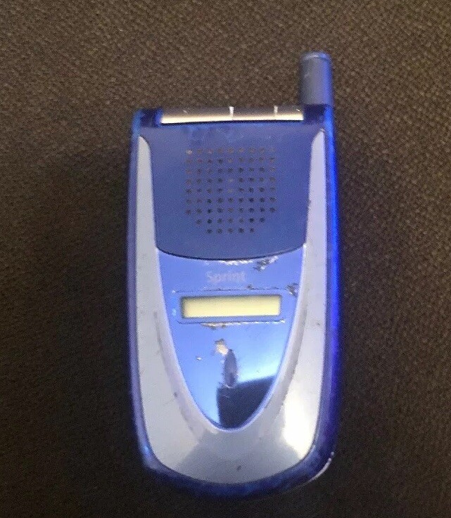 Sanyo SCP VI-2300 Blue Sprint Cellular Phone (READ DESCRIPTION) | eBay