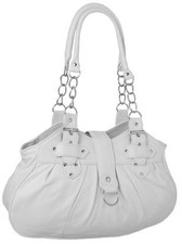 Womens Faux Leather Plain Dual Straps Shoulder Bag Ladies Purse Handbag