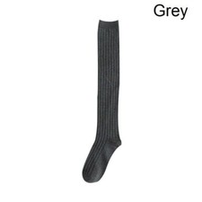 2 Pair Ladies Knee High Stockings Cotton Blend Knitted Long Stocks Fashion Gift