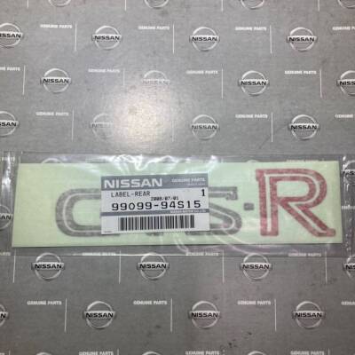 Nissan HR31 Skyline GTS-R Genuine Rear Sticker Label R31 New And ...