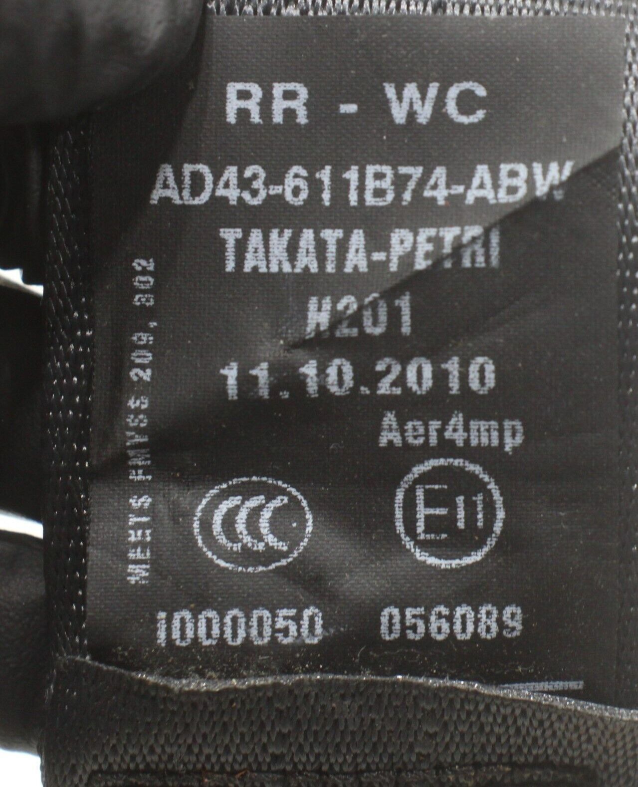 2010 - 2019 ASTON MARTIN RAPIDE REAR RIGHT SIDE SEAT BELT SEATBELT RETRACTOR OEM
