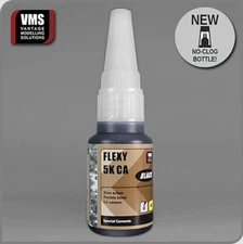 VMS #CM10-BK  Flexy 5K CA Glue For Photo Etch BLACK Type 20ml
