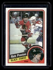 Rich Preston 1984 Topps #34   Chicago Blackhawks
