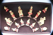 Rare SAC Alice In Wonderland Complete Chess Set - Studio Anne Carlton 3.5” King 