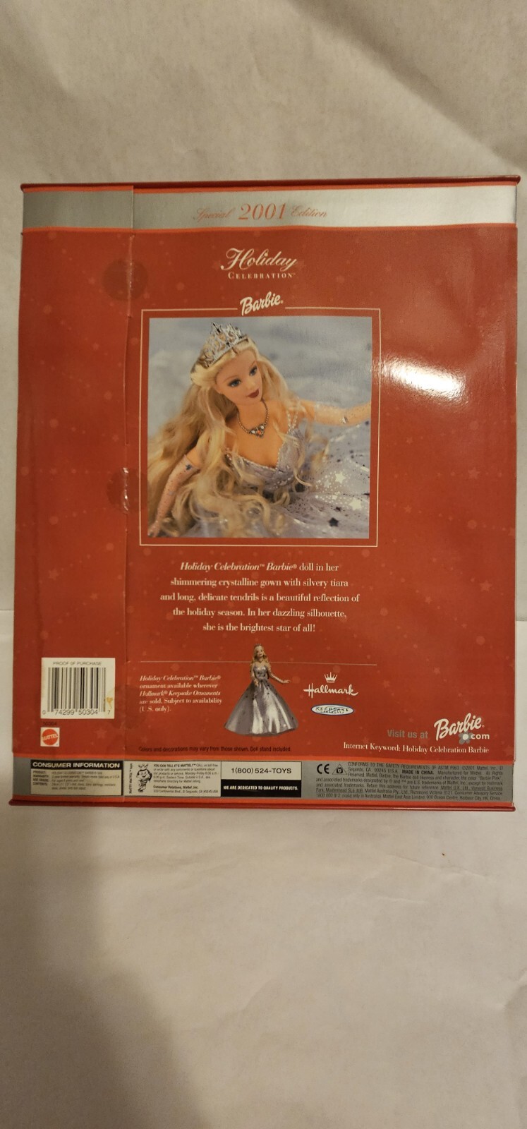 Mattle 2001 Special Edition Holiday Celebration Barbie Doll