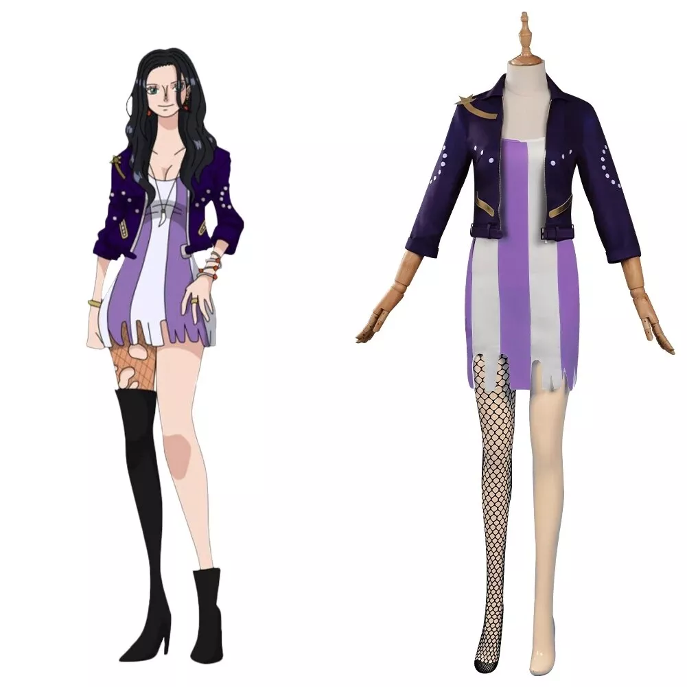 Cosplay Anime One piece Nico Robin Halloween Party Costume Suit Wig Outfit  Dress