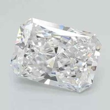 1.52 Cts RADIANT Cut IGI Certified Lab Grown CVD Diamond D Color VS2 Clarity