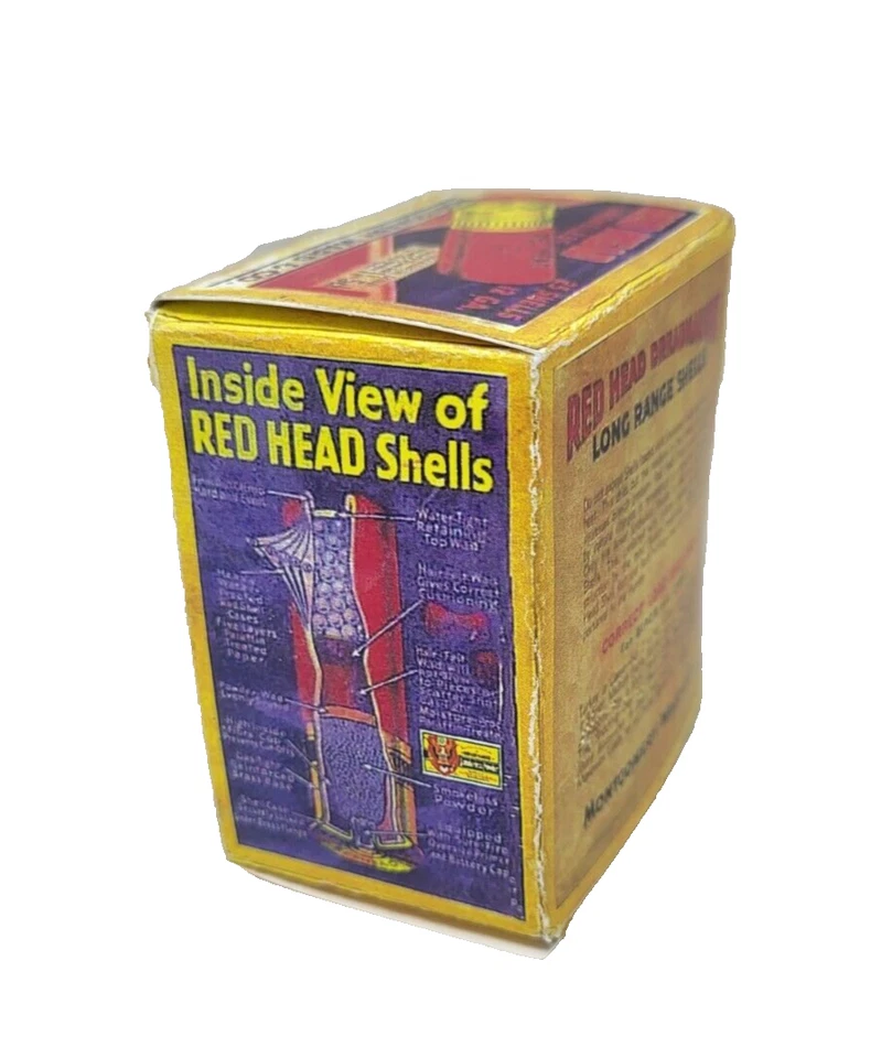 Vintage Red Head Smokeless Powder Shot  Shells Empty Box - REPRODUCTION - Image 3 of 4