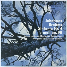EDUARD VAN BEINUM & CGO BRAHMS SYMPHONY NO.4 ETERNA ED.1 STEREO 825192 NM