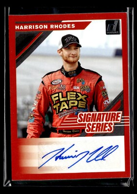 2020 Panini Donruss Racing Signature Series SS-HR Harrison Rhodes /250 ...