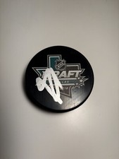 BRADY TKACHUK SIGNED AUTOGRAPHED 2018 NHL DRAFT PUCK OTTAWA SENATORS