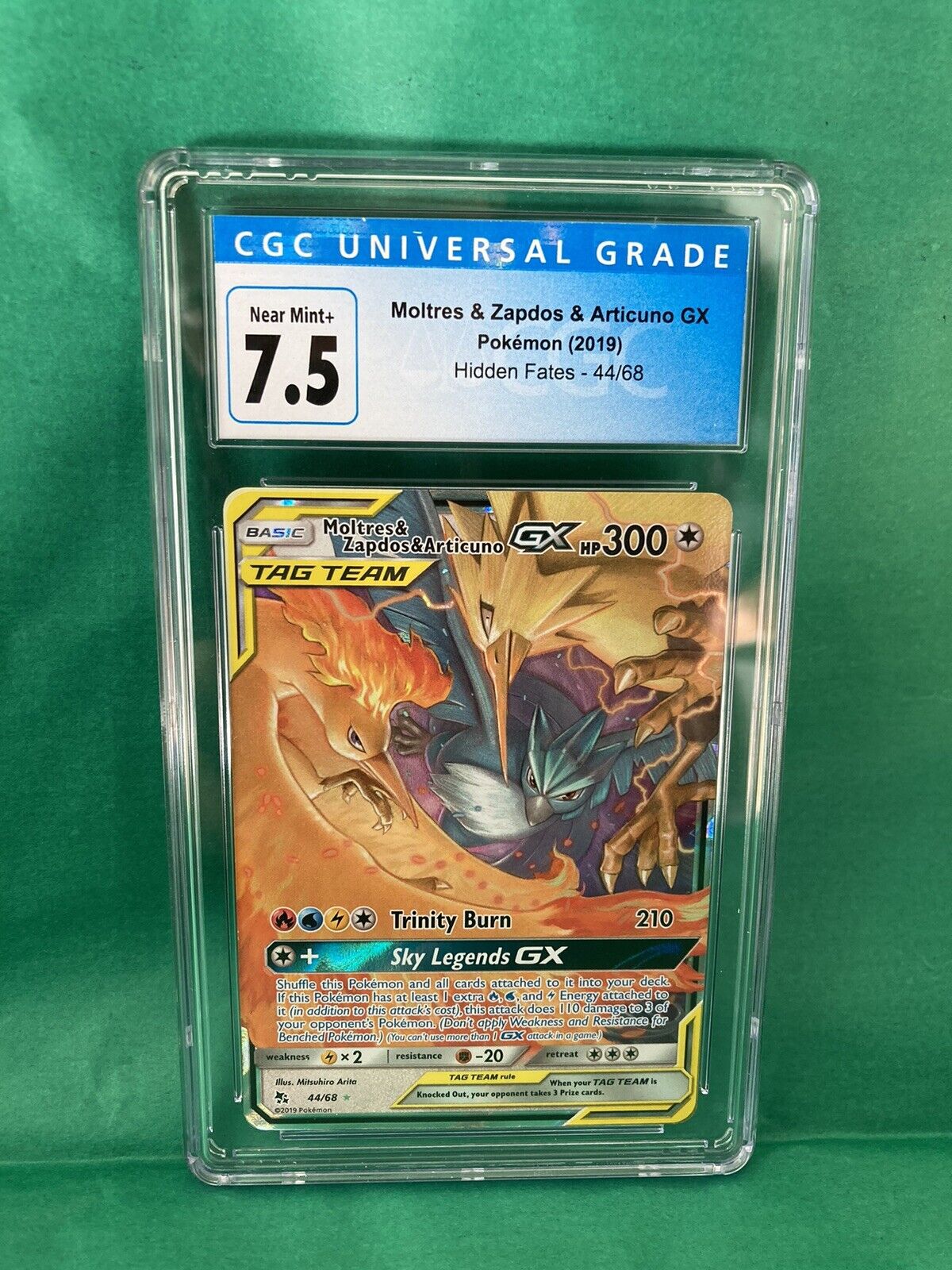 Moltres & Zapdos & Articuno GX - 44/68 Ultra Rare Tag Team - Hidden Fa –  JAB Games13