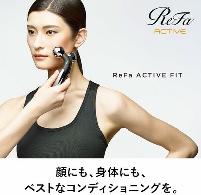 MTG ReFa ACTIVE FIT AR-AA03 Black Body Facial Treatment Roller 