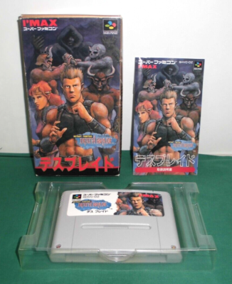 SNES - DEATH BRADE Mutant Fighters - Boxed. Super Famicom. JAPAN