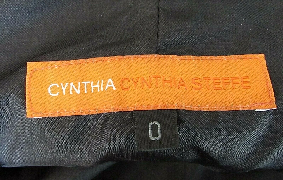 Cynthia Steffe Size 0 Black Side Zip Flared Layered Ruffle Party Skirt - Image 4 of 4