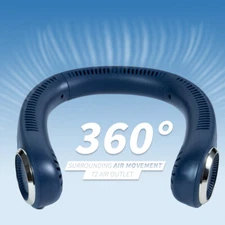 USB Portable Hanging Neck Fan Cooling Air Cooler Little Electric Air Conditioner