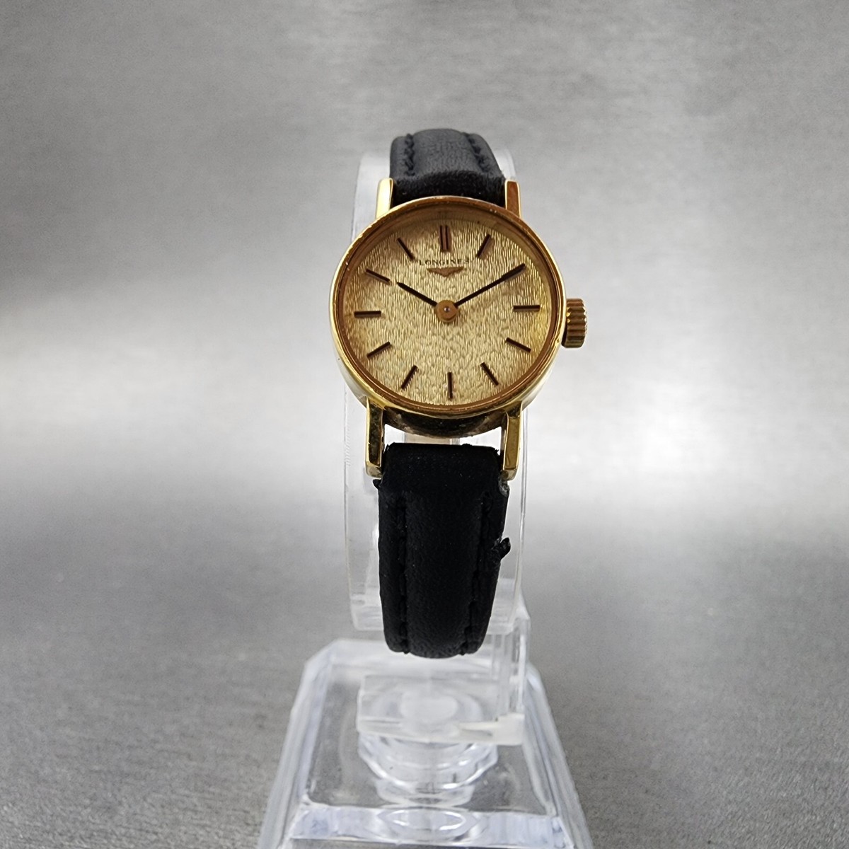 Longines Watch Women 18mm Gold Dial Gold Plated Round Manual
