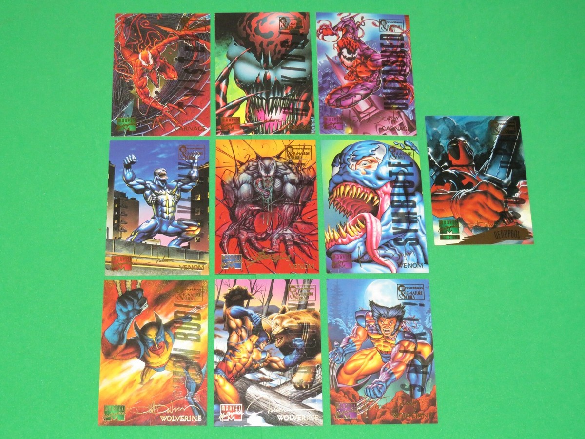 1995 MARVEL MASTERPIECES SERIES 4 COMPLETE 151 SIGNATURE EMOTION