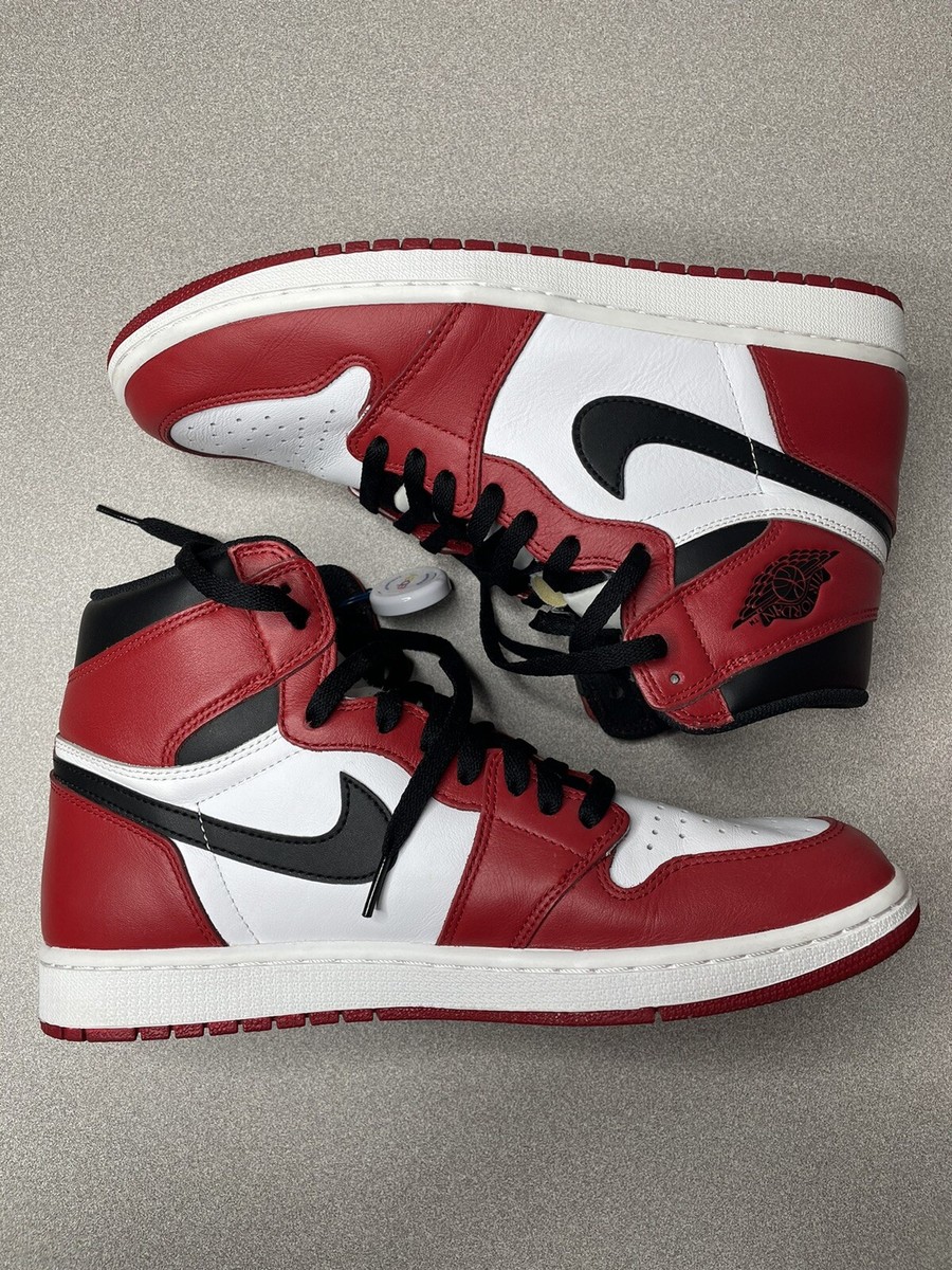 Size 11.5 Nike Air Jordan 1 Retro High OG Chicago 2015 | PE Bred Off White Black | eBay UK