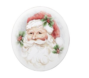 Single Pottery Barn Santa Round Cork Placemat New 15 Ebay