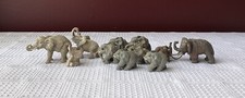 Lot of 12 Vintage Miniature Elephant Figurines, Largest 1 1/2 x 2 1/2