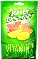 2 Pack Halls Defense Vitamin C Cough Drops 30 Drops Each on sale 2 Pack Halls Defense Vitamin C Cough Drops 30 Drops Each on sale
