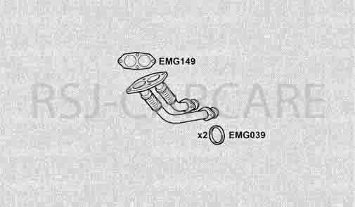 Klarius MZ160J Auspuff Vorderrohr 230 2,3 80-86-image
