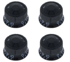 4 PCS Genuine Ibanez Volume Tone Black Sure Grip III Speed Knob USA SHIPPING