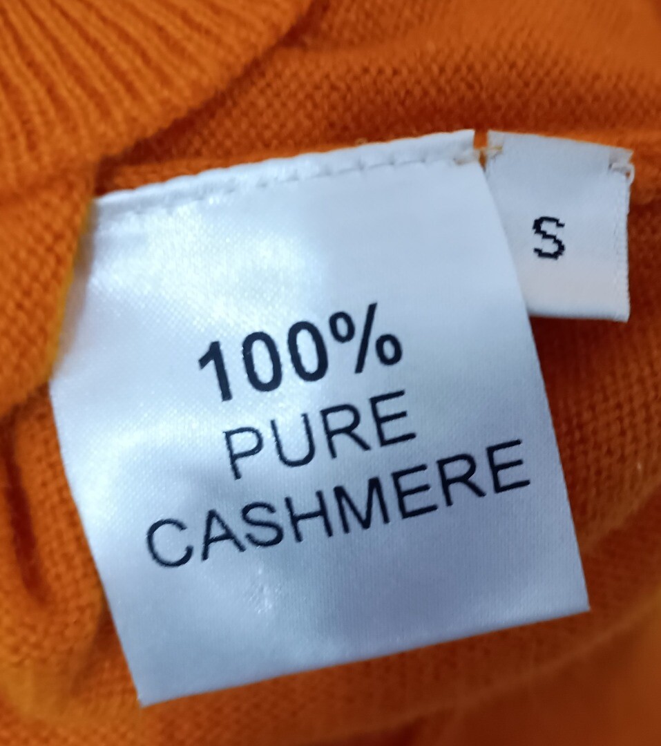 Women's CASHMERE CENTRE jumper, 100 cashmere wool, orange, size small cg w26 eBay