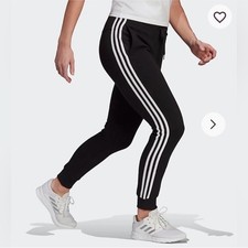 Adidas Essentials 3-Stripes Fleece Pants Women s Size L