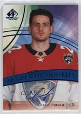 2020 Upper Deck SP Game Used Authentic Rookies Blue Chase Priskie #198 Auto 0s55