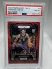 Panini Prizm Draft Picks 2024 Stephon Castle Red Wave Rookie #17 PSA 8 UConn