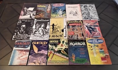 Sci-Fi Pulp Lot of 15 Overall Grade VG 50's-70's (GREAT DEAL)