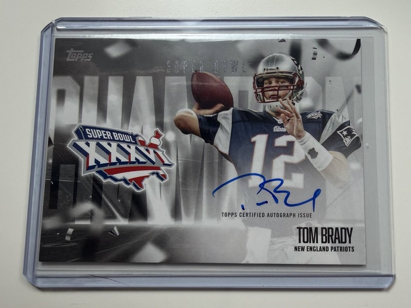 Tom Brady 2026 Topps Flagship Super Bowl Champion Autograph Auto Patriots XXXVI