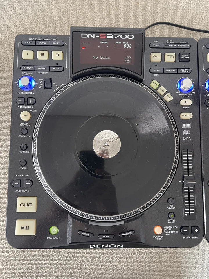 Denon DJ DN-S3700 Pair with Audio Cable Tested and Working CDJ/MP3/USB Player - Image 2 of 4