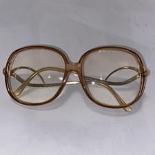 Vintage BerDel Heidi Translucent Oval Sunglasses France - Amber Oversized - 130