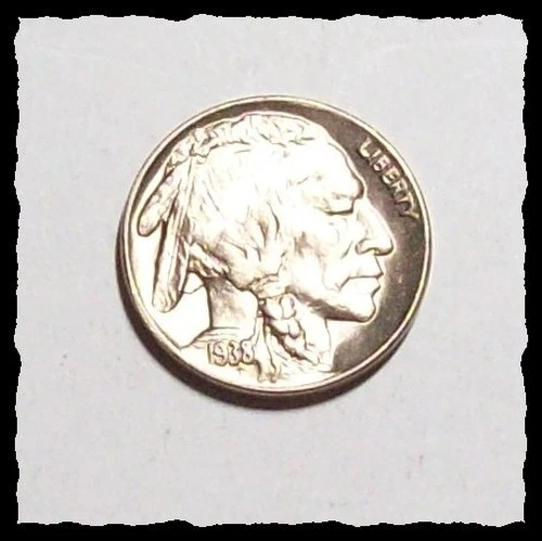 1938-D BUFFALO NICKEL Indian Head Eye Popping Quality & Luster GEM BU  #32D61