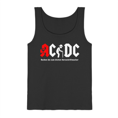 ACDC - Herzschrittmacher - Herren Tank-Top Shirt | Rocker Biker Opa AC/DC
