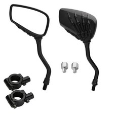Skull Skeleton Hand Rearview Distinctive Side Mirror 8mm 10mm Handlebar Black