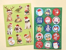 Merry Christmas Sticker sheet. Lot Of 2.