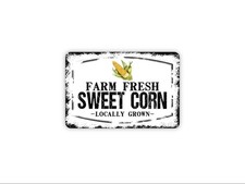 Farm Fresh Sweet Corn Locally Grown Sign  Farm Stand Wall Decor  Produce